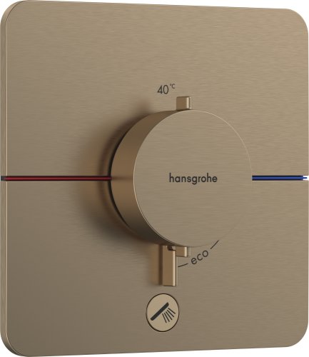 Baterie cada - dus termostatata hansgrohe showerselect comfort q cu montaj incastrat necesita corp ingropat bronz periat