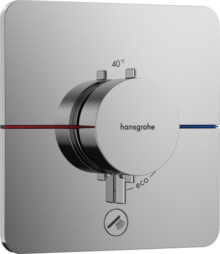 Baterie cada - dus termostatata hansgrohe showerselect comfort q cu montaj incastrat necesita corp ingropat crom