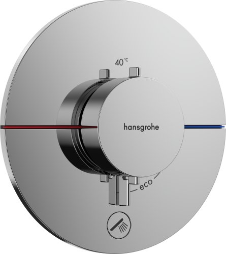 Baterie cada - dus termostatata hansgrohe showerselect comfort s cu montaj incastrat necesita corp ingropat crom