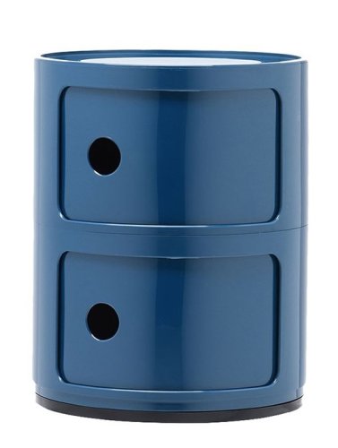 Comoda modulara kartell componibili 2 design anna castelli ferrieri albastru