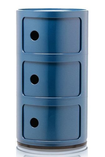 Comoda modulara kartell componibili 3 design anna castelli ferrieri albastru