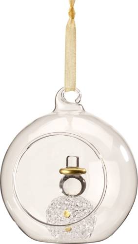 Decoratiune villeroy & boch toys delight royal classic glass ball snowman 8cm