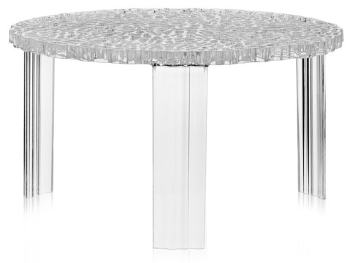 Masuta kartell t-table design patricia urquiola 50cm h 28cm transparent