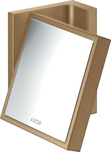 Oglinda cosmetica hansgrohe axor universal 1.7x de perete bronz periat