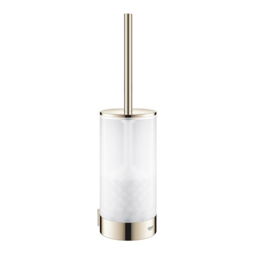 Perie wc cu suport de perete grohe selection polished nickel
