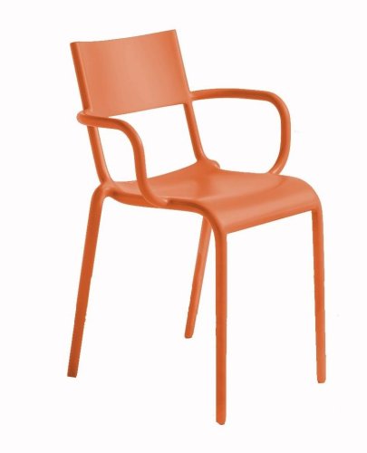 Set 2 scaune kartell generic a design philippe starck portocaliu