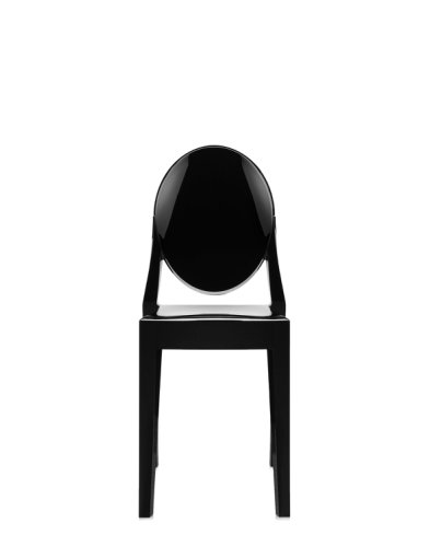 Set 2 scaune kartell victoria ghost design philippe starck negru lucios