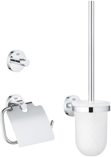 Set 3 accesorii baie grohe essentials city 3-in-1 crom