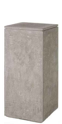Suport patrat lumanare engels kerzen matteo 35 x 35 x 80 cm natur-beton