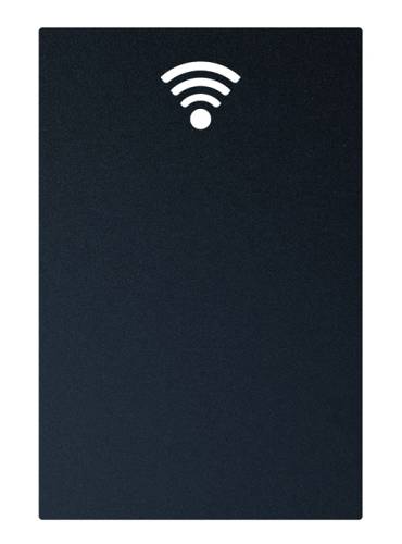 Tabla de scris autoadeziva securit silhouette wifi 38x25x0 3cm include marker creta negru