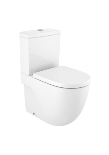 Vas wc roca meridian rimless compact back-to-wall alb
