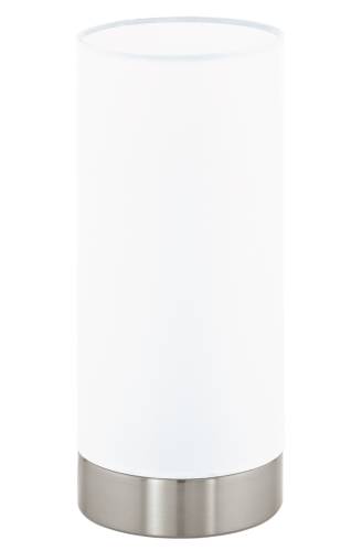 Veioza eglo style damasco 1 1x60w h21.5cm crom-alb