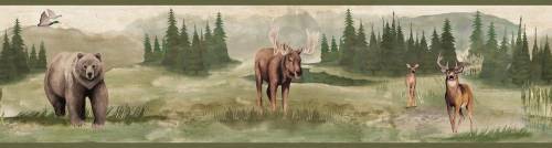 York Wallcoverings Bordura wilderness watercolor | lg1410bd