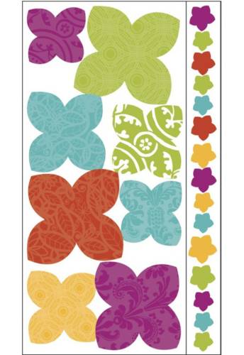 York Wallcoverings Sticker 3d flower | 2 colite 45,7 cm x 25,4 cm