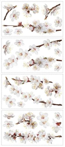 Sticker decorativ dogwood flowers | 4 colite de 25,4 cm x 45,7 cm