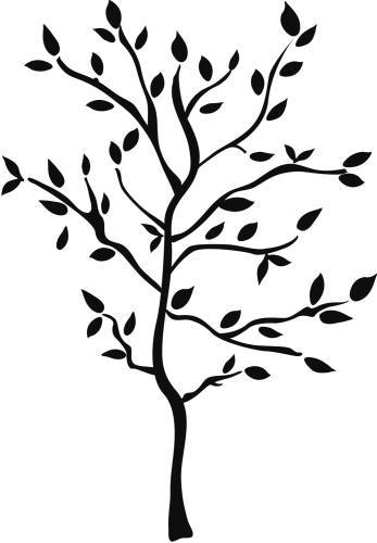 Sticker decorativ tree brances | 2 colite de 45,7 cm x 101,6 cm