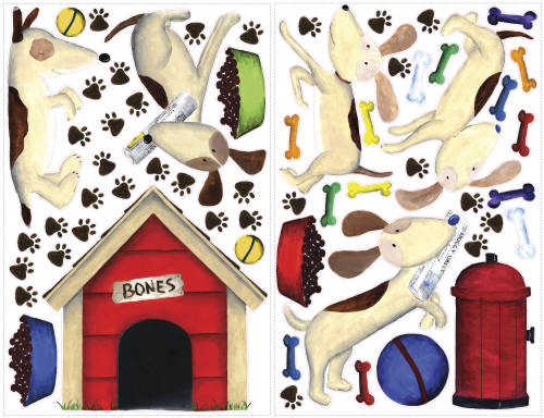 Sticker gigant doggie treats | 2 colite de 68,5 cm x 101,6 cm