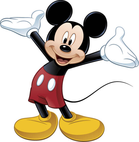 Sticker gigant mickey mouse | 92,8 cm x 93,3 cm