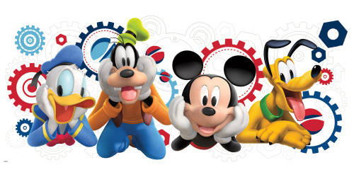 Sticker gigant mickey mouse club | 1 colita de 45,7 cm x 101,6 cm