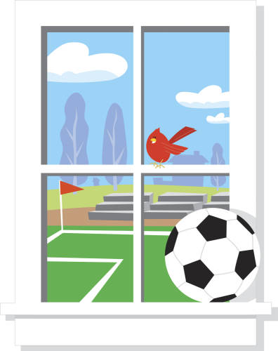 York Wallcoverings Sticker gigant soccer practice | 1 colita de 68,6 cm x 101,6 cm