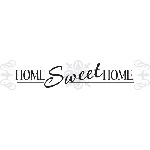 Sticker inspirational home sweet home | 22,9 cm x 101,6 cm