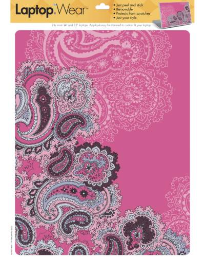Sticker laptop pink paisley | 31 x 24 cm