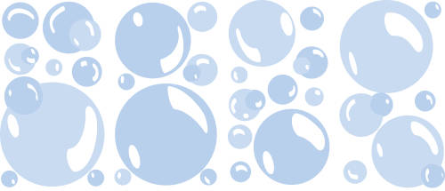 Stickere bubbles | 4 colite de 25,4 cm x 45,7 cm