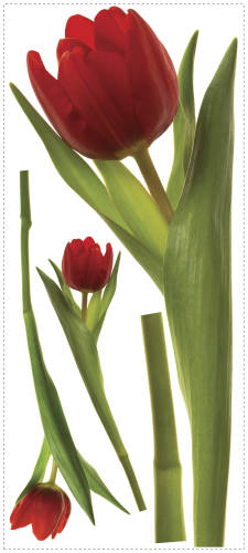 Stickere decorative tulips | 1 colita de 45,7 cm x 101,6 cm