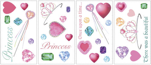 Stickere princess | 4 colite de 25,4 cm x 45,7 cm