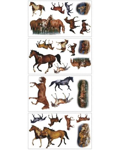 Stickere wild horses | 4 colite de 25,4 cm x 45,7 cm