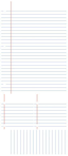 York Wallcoverings Tabla de scris lined notebook | 1 colita de 45,7 cm x 101,6 cm