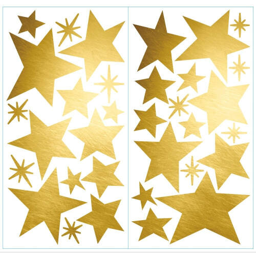 York Wallcoverings Tabla de scris star cu folie lucioasa | 2 colite de 22,8 cm x 44,1 cm