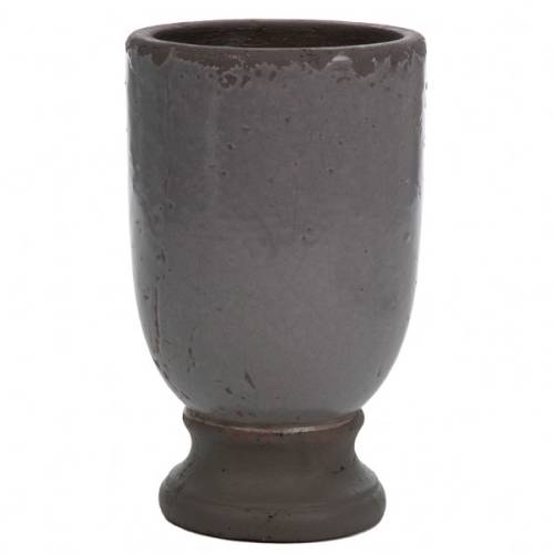 Vaza ceramica gri rotund | 8776