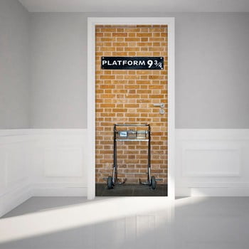 Autocolant pentru ușă ambiance harry potter platform, 83 x 204 cm