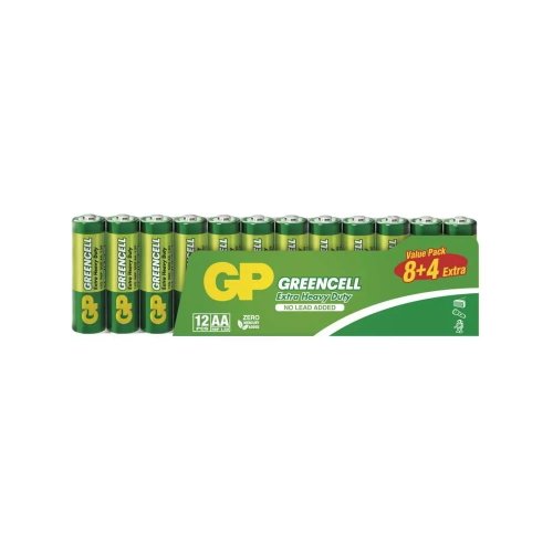 Baterii aa cu zinc 12 buc. greencell – emos