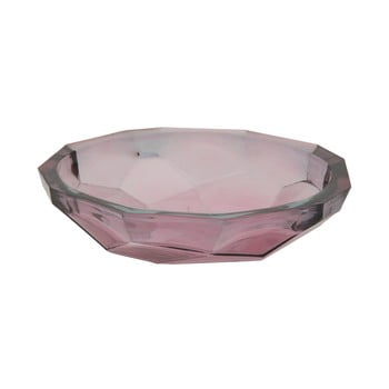 Bol din sticlă reciclată mauro ferretti stone, ø 34 cm, roz