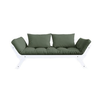 Canapea extensibilă karup design bebop white, verde