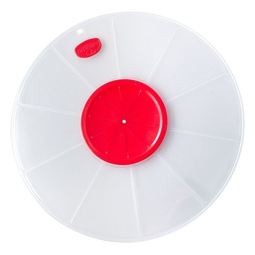Capac cu gaură pentru mixer dr. oetker, ø 30 cm, roșu - alb