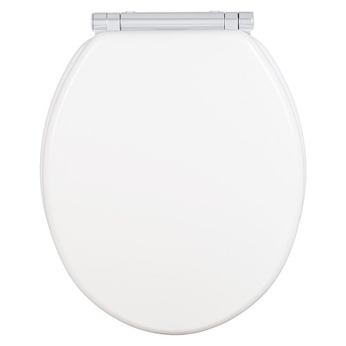 Capac toaletă alb cu închidere automată 37 x 43 cm morra - wenko