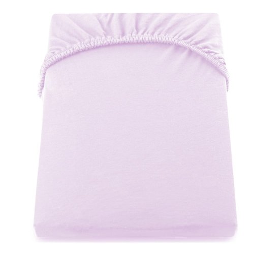 Cearșaf elastic pentru pat decoking amber collection, 80-90 x 200 cm, violet - roz