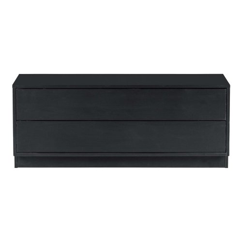 Comodă tv neagră din lemn de pin 100x40 cm finca – woood