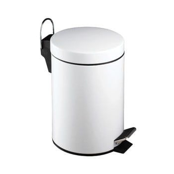 Coș de gunoi cu pedală premier housewares, 3 l, alb