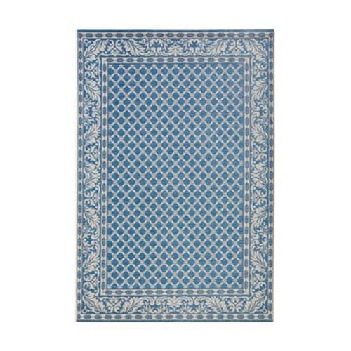 Covor adecvat pentru exterior bougari royal 160x230 cm, albastru - crem