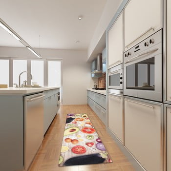 Floorita Covor de bucătărie foarte rezistent webtapetti food, 60 x 220 cm