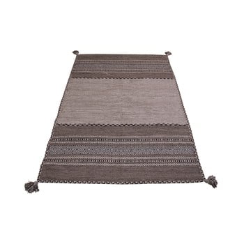 Covor din bumbac floorita antique kilim, 120 x 180 cm, gri - bej