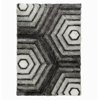 Covor flair rugs hexagon grey, 160 x 230 cm, gri