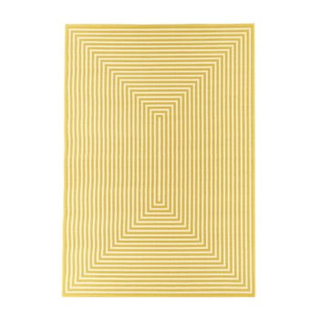 Covor foarte rezistent floorita braid, 133 x 190 cm, galben