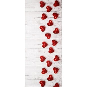 Covor foarte rezistent floorita hearts, 58 x 80 cm