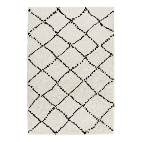 Covor mint rugs hash, 200 x 290 cm, bej - negru