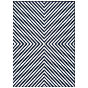 Covor pentru exterior universal cannes hypnotic, 160 x 230 cm, albastru-alb